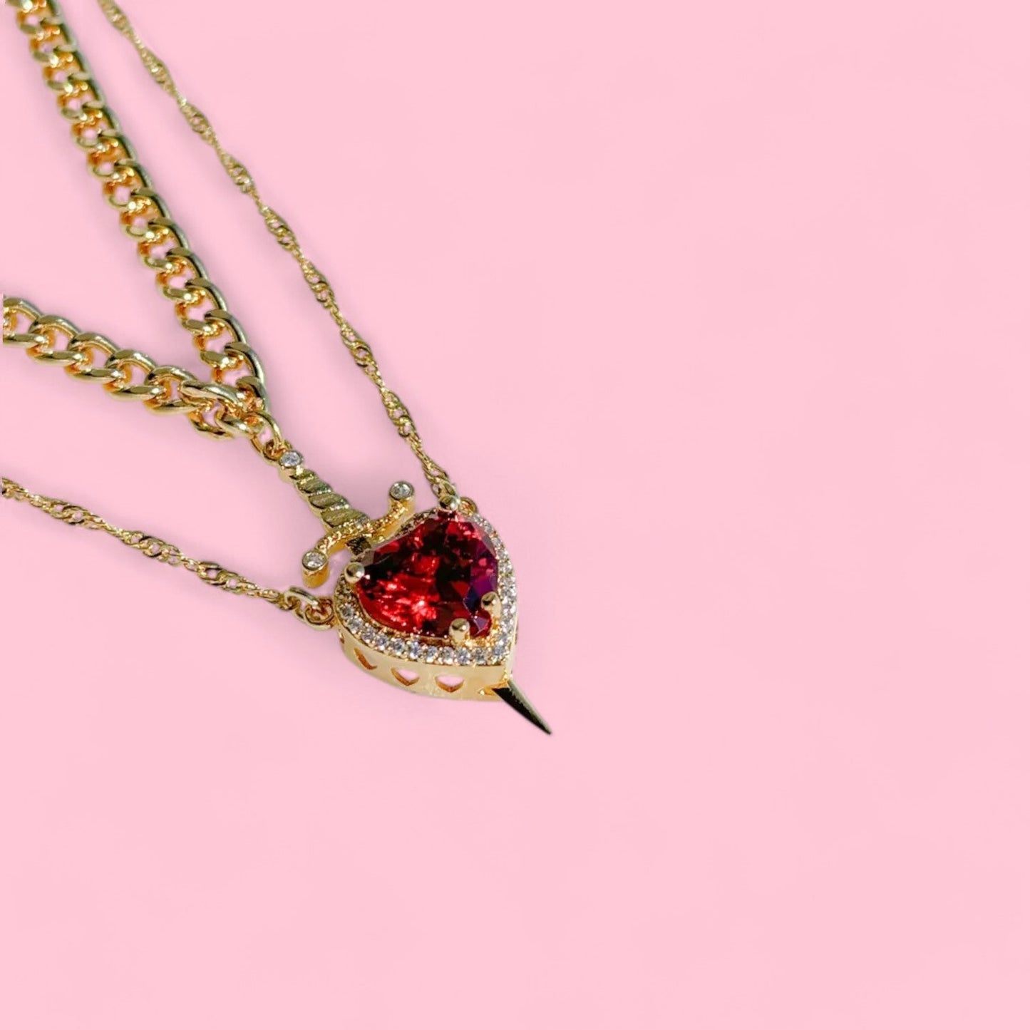 Miniscrapbook® Sword of Passion Necklaces Set