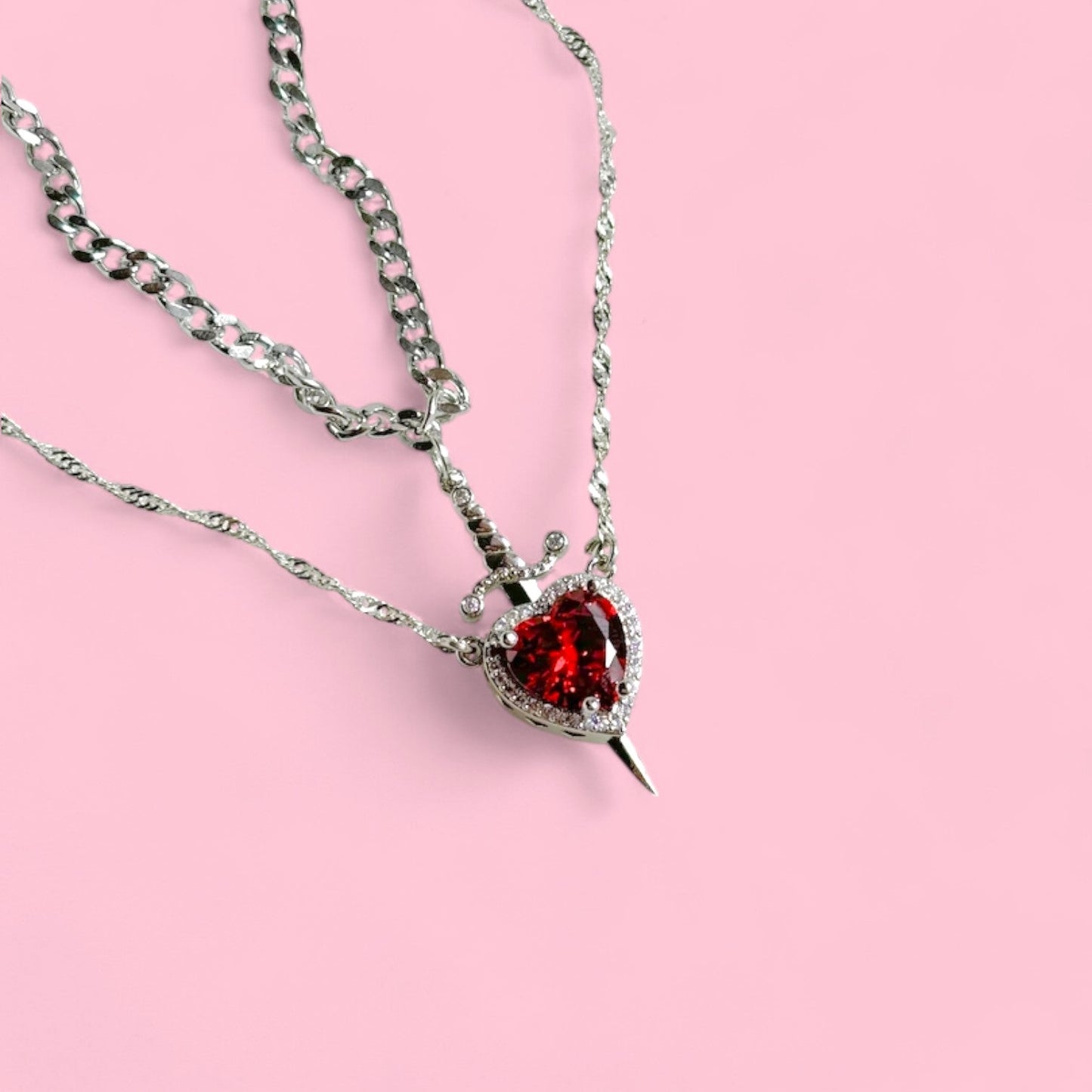 Miniscrapbook® Sword of Passion Necklaces Set